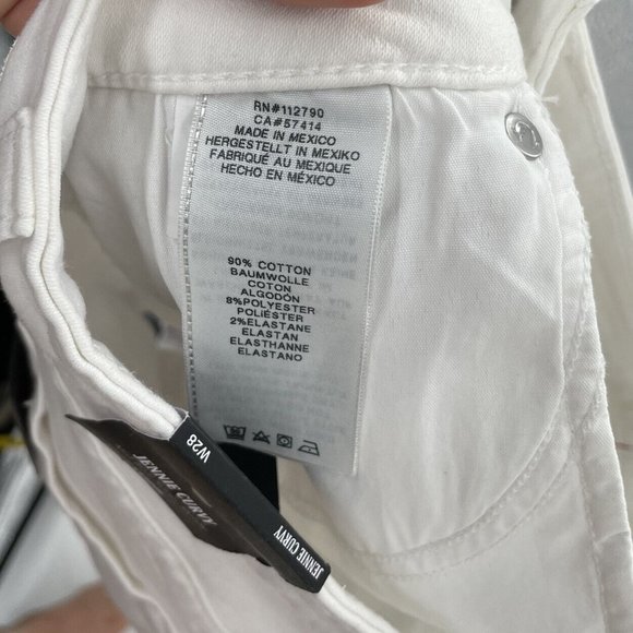 TRUE RELIGION Women's Mid Rise Super Skinny Jennie Curvy‎ Short Size 28/6 White - Picture 6 of 7